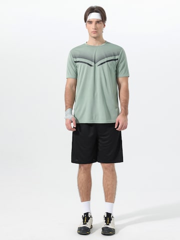 YOUTHUP Tracksuit 'Belüftung' in Green: front