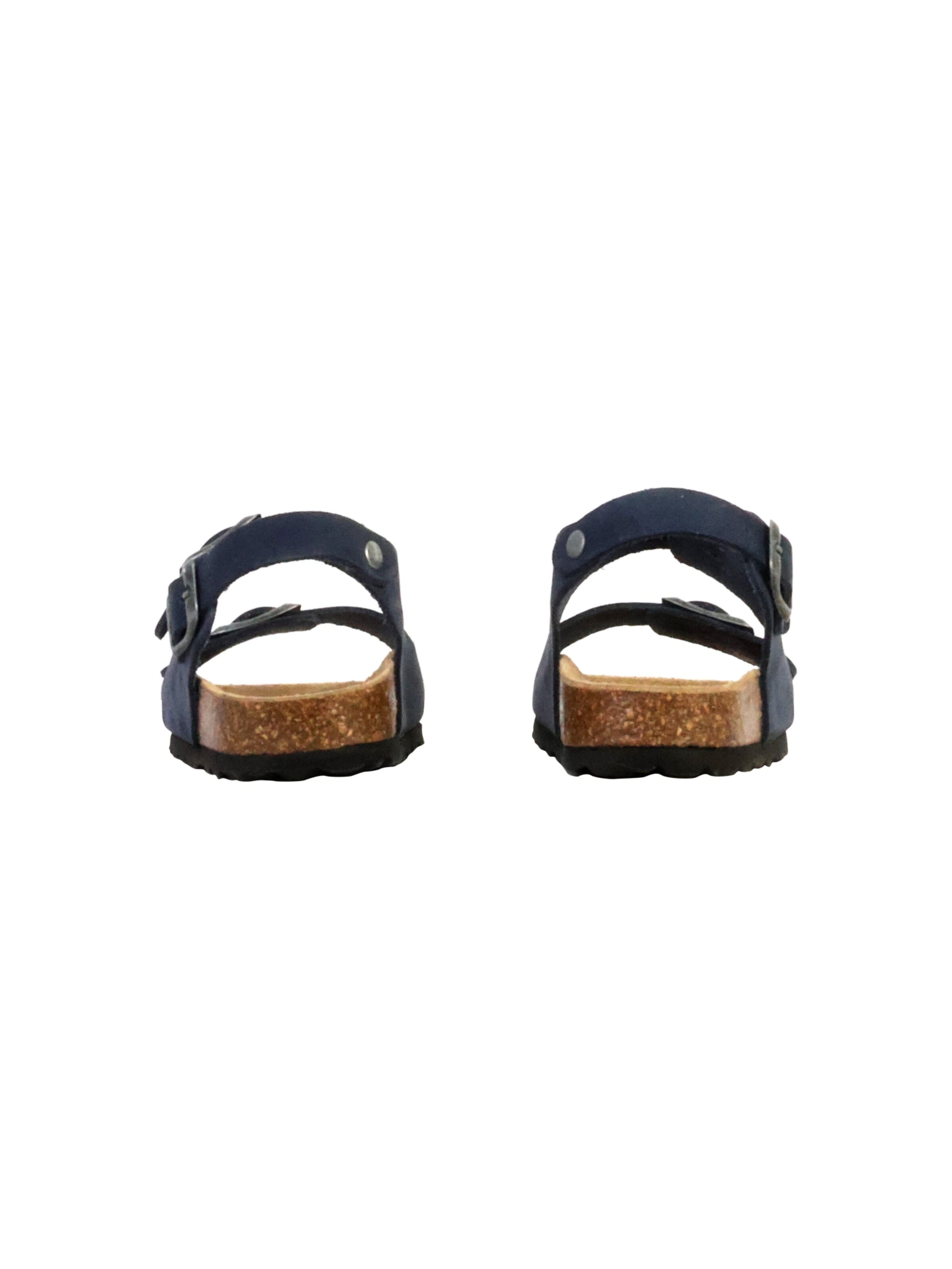 The Divine Factory Huisschoenen 'Kinder-Lederpantolette Noga Mistraly BS Edge' in Blauw