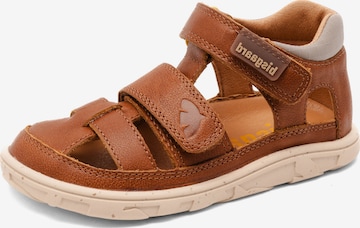 Sandale 'Vic' de la BISGAARD pe maro: față