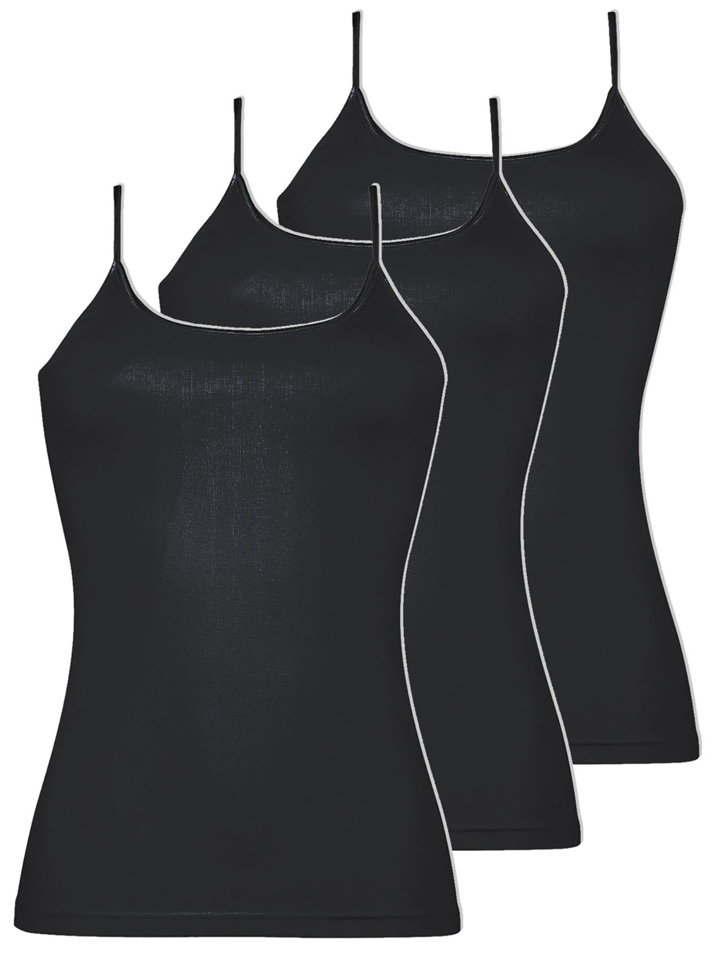 Nina von C. Undershirt 'Daily' in Black: front
