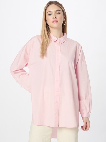 VERO MODA Blouse 'Jarlotte' in Roze: voorkant