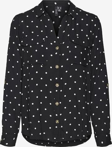 Chemisier 'VMBumpy' Vero Moda Curve en noir : devant