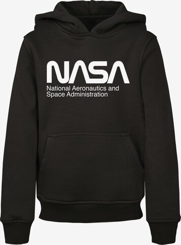 F4NT4STIC Sweatshirt 'NASA Aeronautics And Space' in Black: front