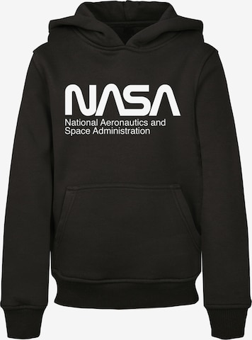 F4NT4STIC Sweatshirt 'NASA Aeronautics And Space' in Zwart: voorkant