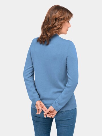 Goldner Pullover in Blau