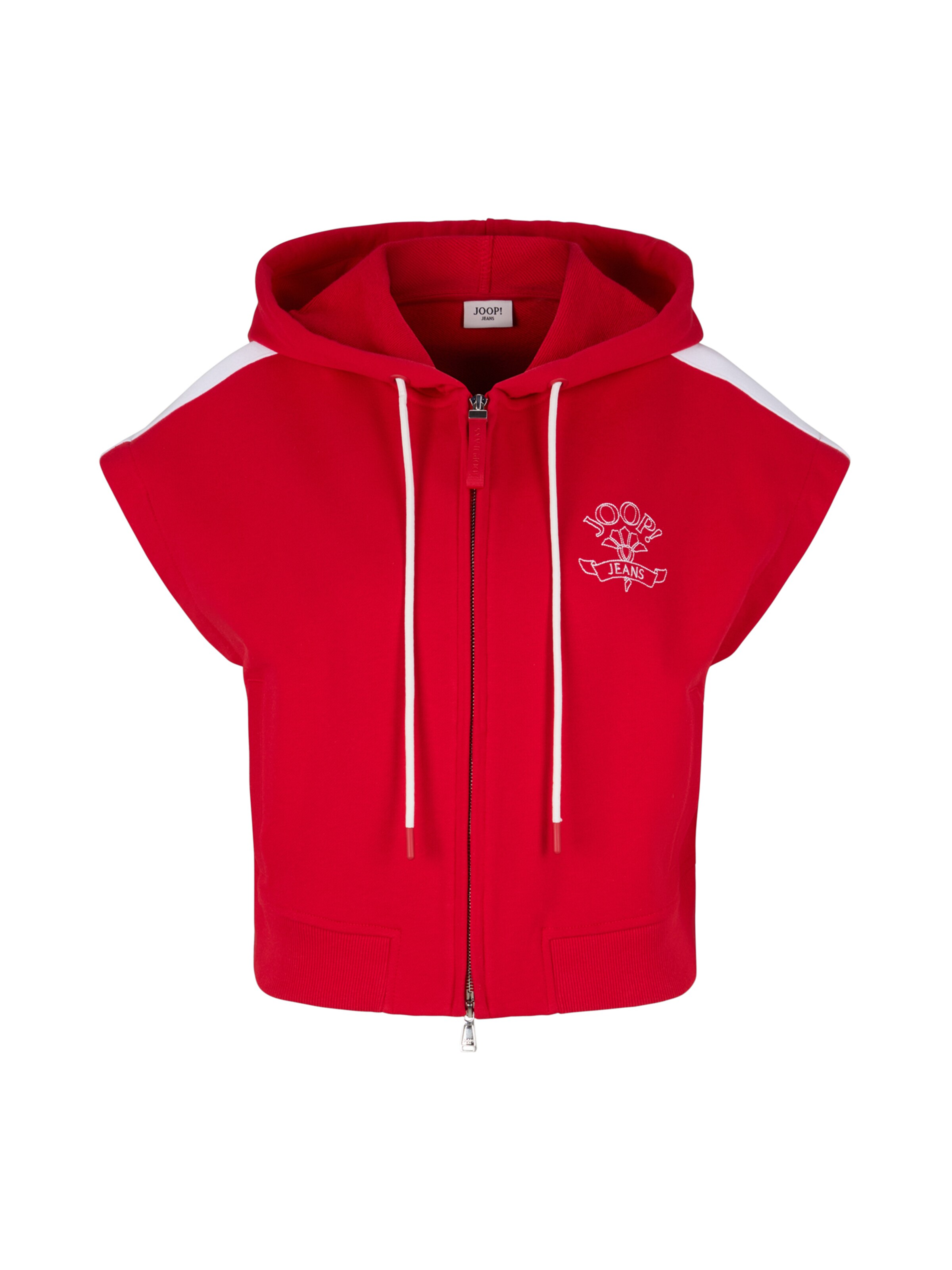 JOOP! Jeans Sweat jacket 'Telia' in Red: front