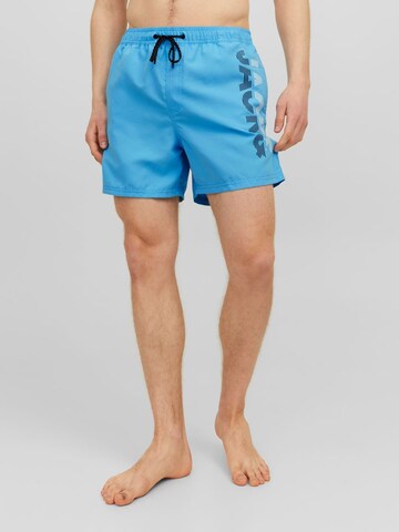 JACK & JONES Board Shorts 'Fiji' in Blue: front