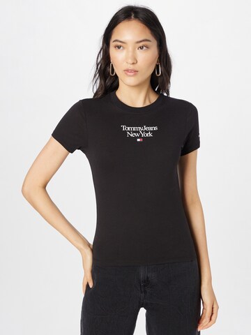 T-shirt Tommy Jeans en noir : devant