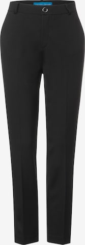 STREET ONE Pleated Pants in Black: front