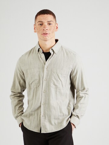 s.Oliver Regular fit Overhemd in Beige: voorkant