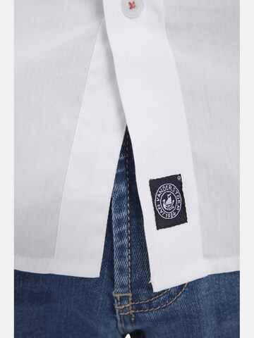 Jan Vanderstorm Regular fit Button Up Shirt ' Snofred ' in White