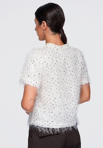 Ombre Blouse in Beige