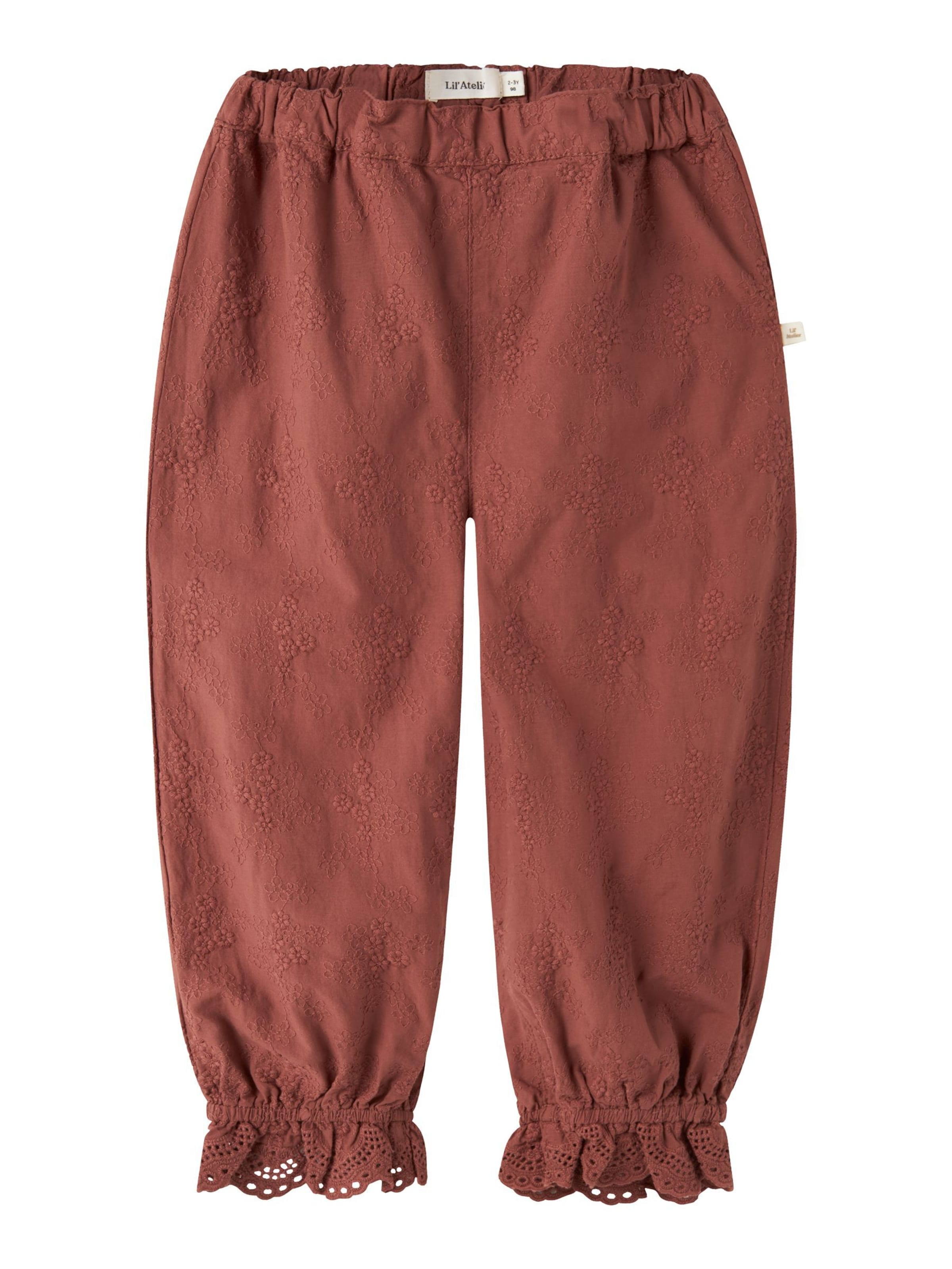 Lil'Atelier - Loosefit Pantalón en marrón: frente