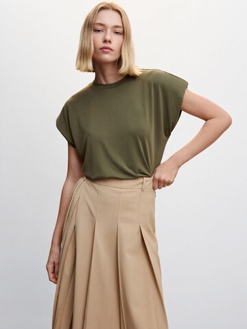 MANGO Shirt 'JADE' in Groen: voorkant