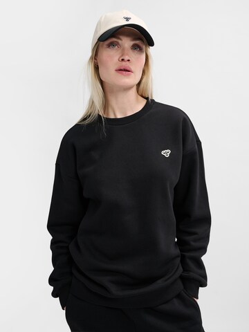 Hummel Sweatshirt in Zwart: voorkant