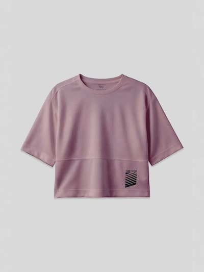 Tommy Life T-shirt oversize en L en violet / noir, Vue avec produit