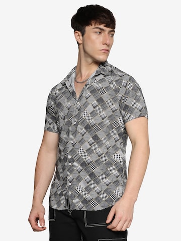 Campus Sutra - Comfort Fit Camisa 'Jonah' em cinzento