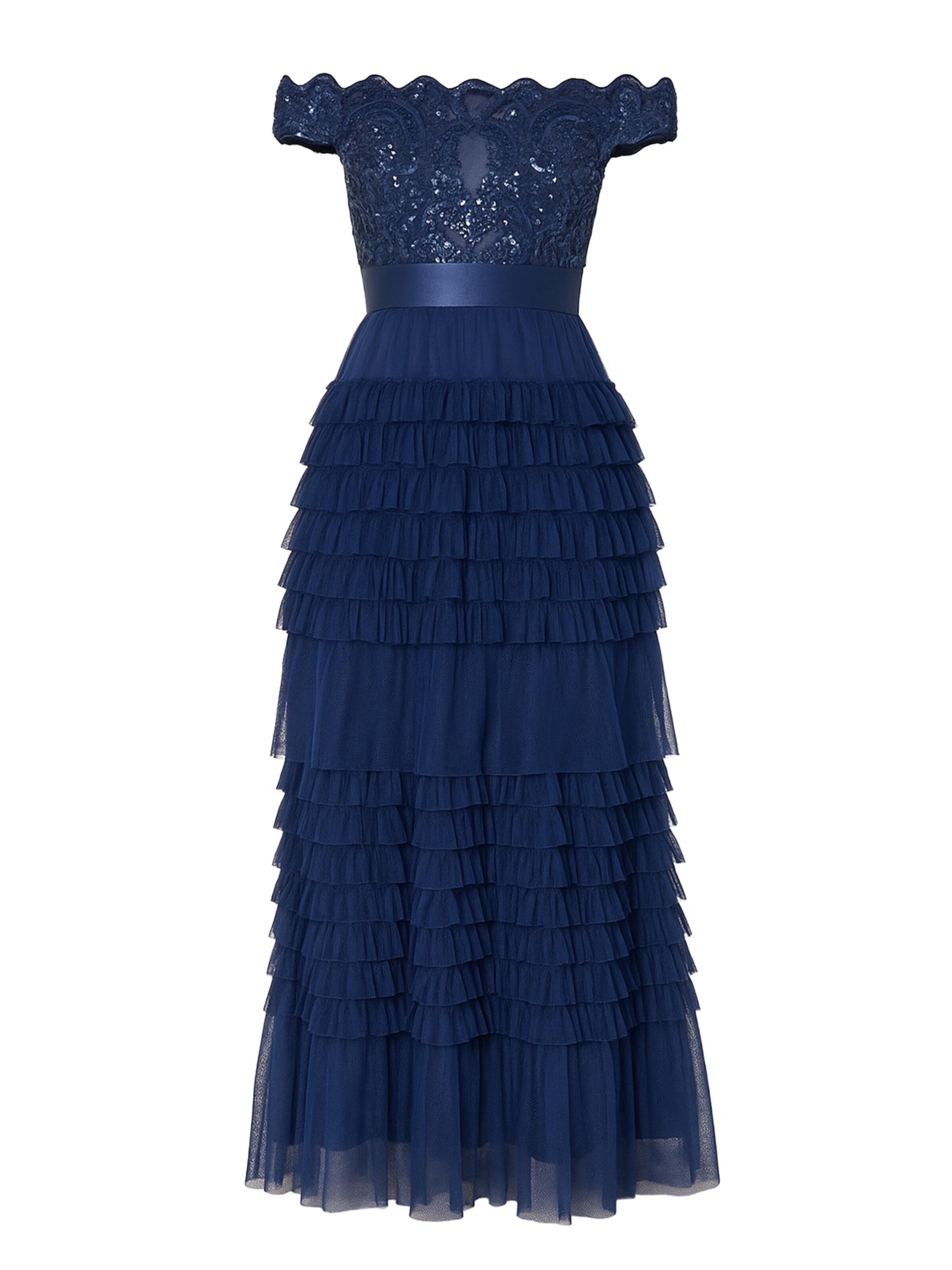 GODDIVA Jurk in Blauw: voorkant