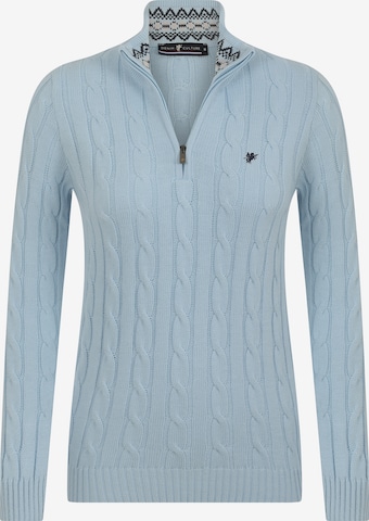 DENIM CULTURE Sweater 'KATARINA' in Blue: front