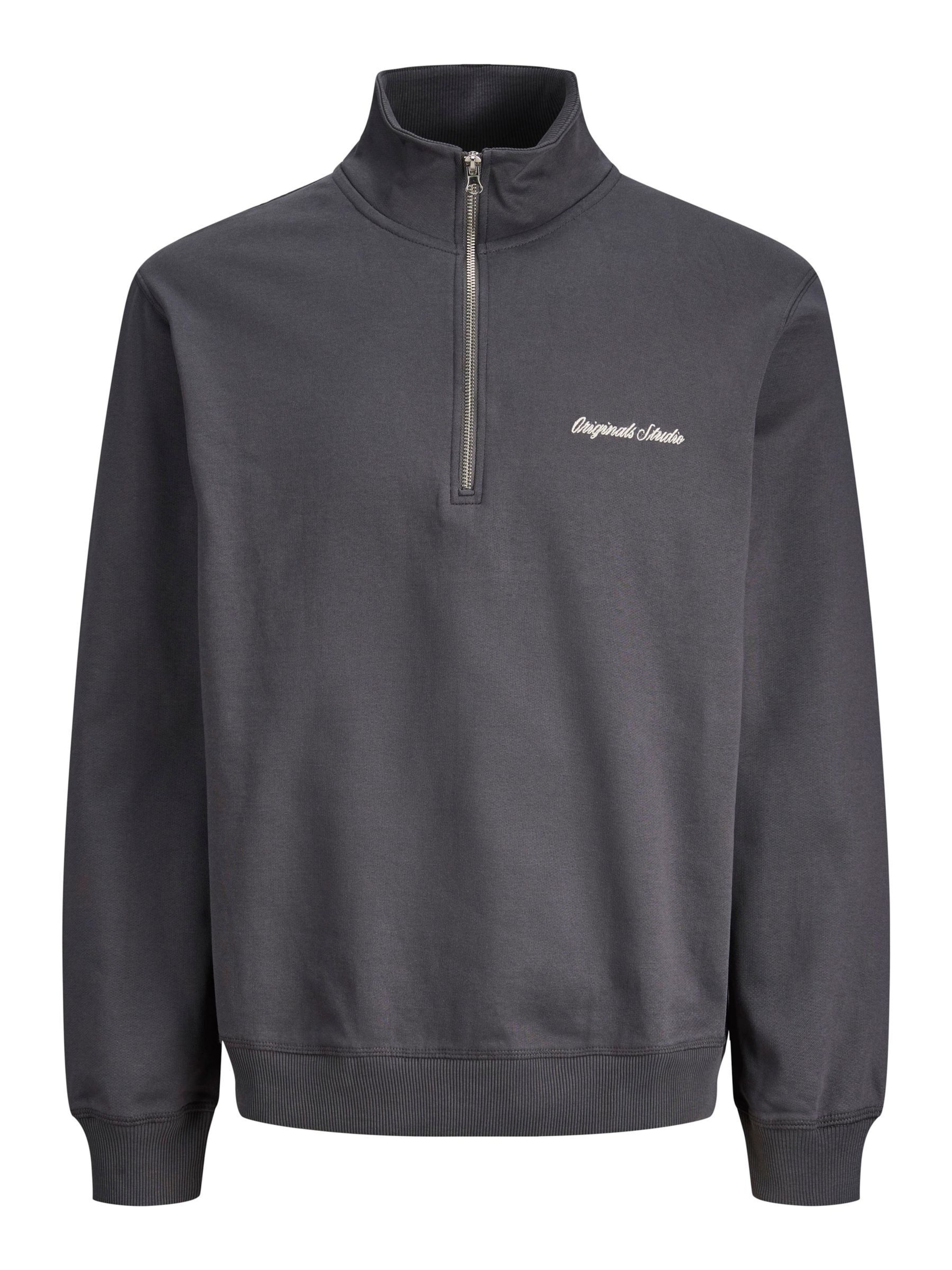 JACK & JONES Sweatshirt 'JORNORREBRO' in Grey: front