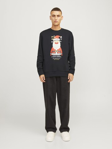 Sweat-shirt 'JJXMAS JOLLY' JACK & JONES en noir
