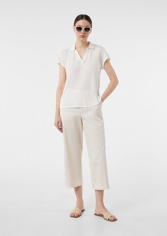 COMMA Poloshirt in Weiß