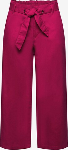 ESPRIT Wide leg Broek in Roze: voorkant