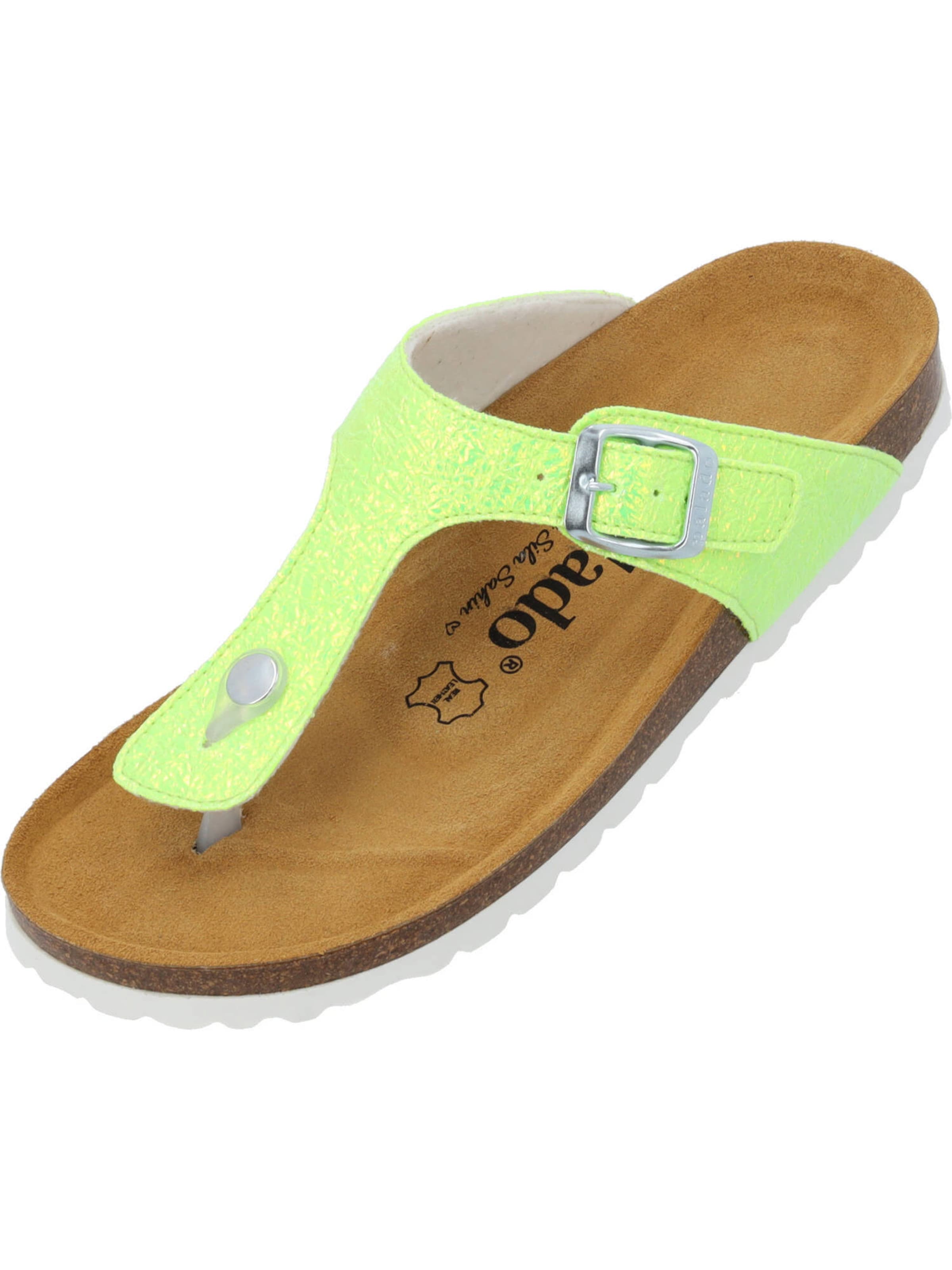 Palado by Sila Sahin T-bar sandals 'Kos Disco' in Green: front