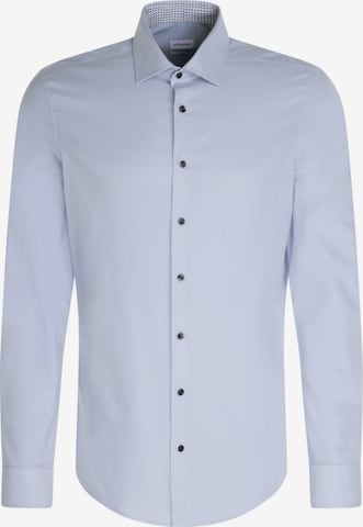 Coupe slim Chemise business SEIDENSTICKER en bleu : devant