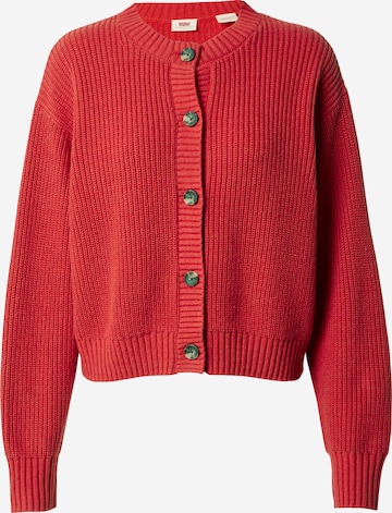 LEVI'S ® Knit Cardigan 'Cat Cardigan' in Red: front