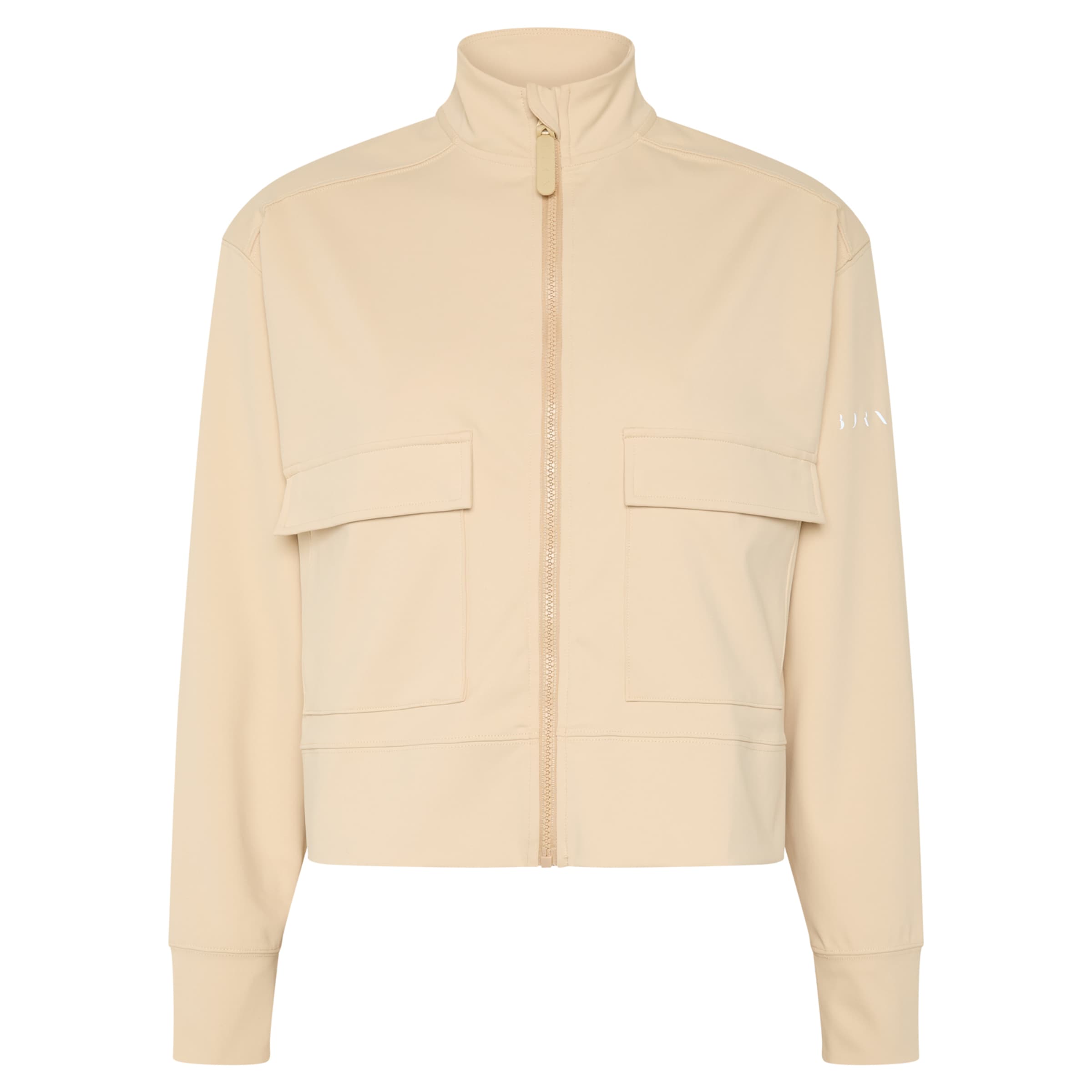 Born Sportief sweatvest 'Egan' in Beige: voorkant
