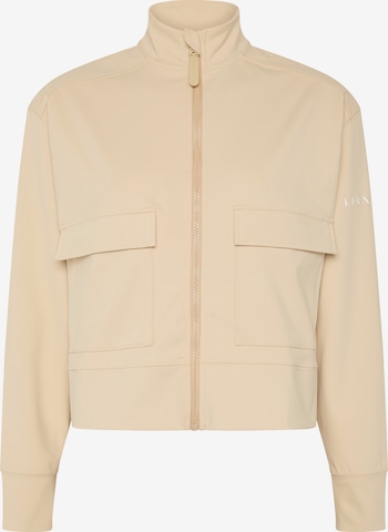 Born Sportief sweatvest 'Egan' in Beige: voorkant