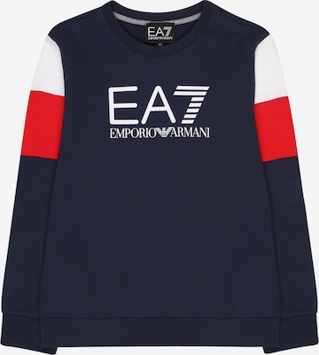 EA7 Emporio Armani Sweatshirt in Blau: predná strana