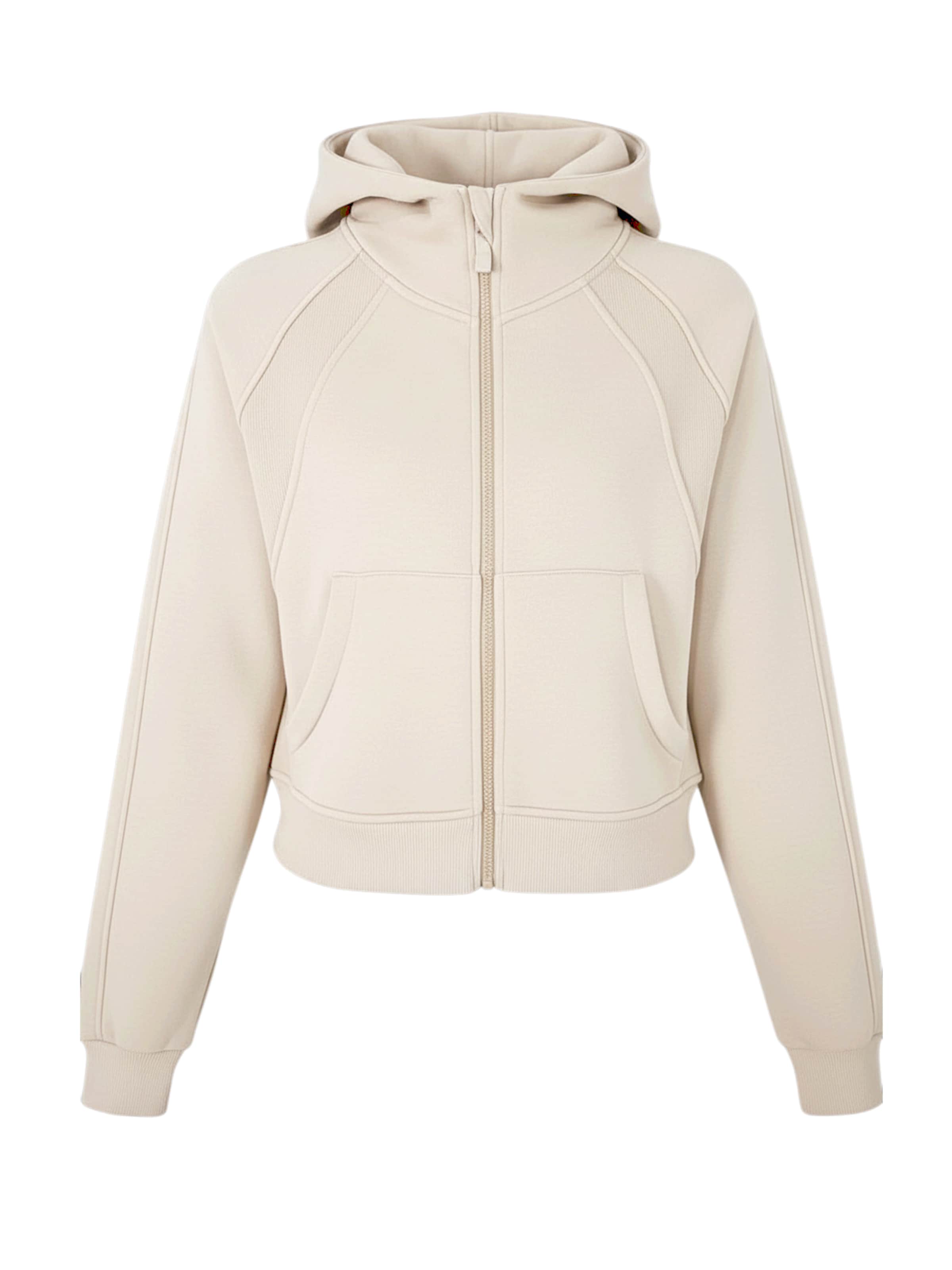 Organication Sweatjacke in Weiß: Vorderseite