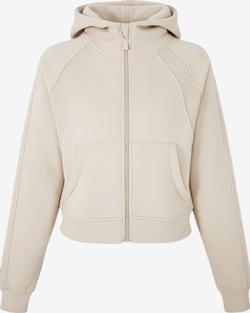 Organication Zip-Up Hoodie in White: front