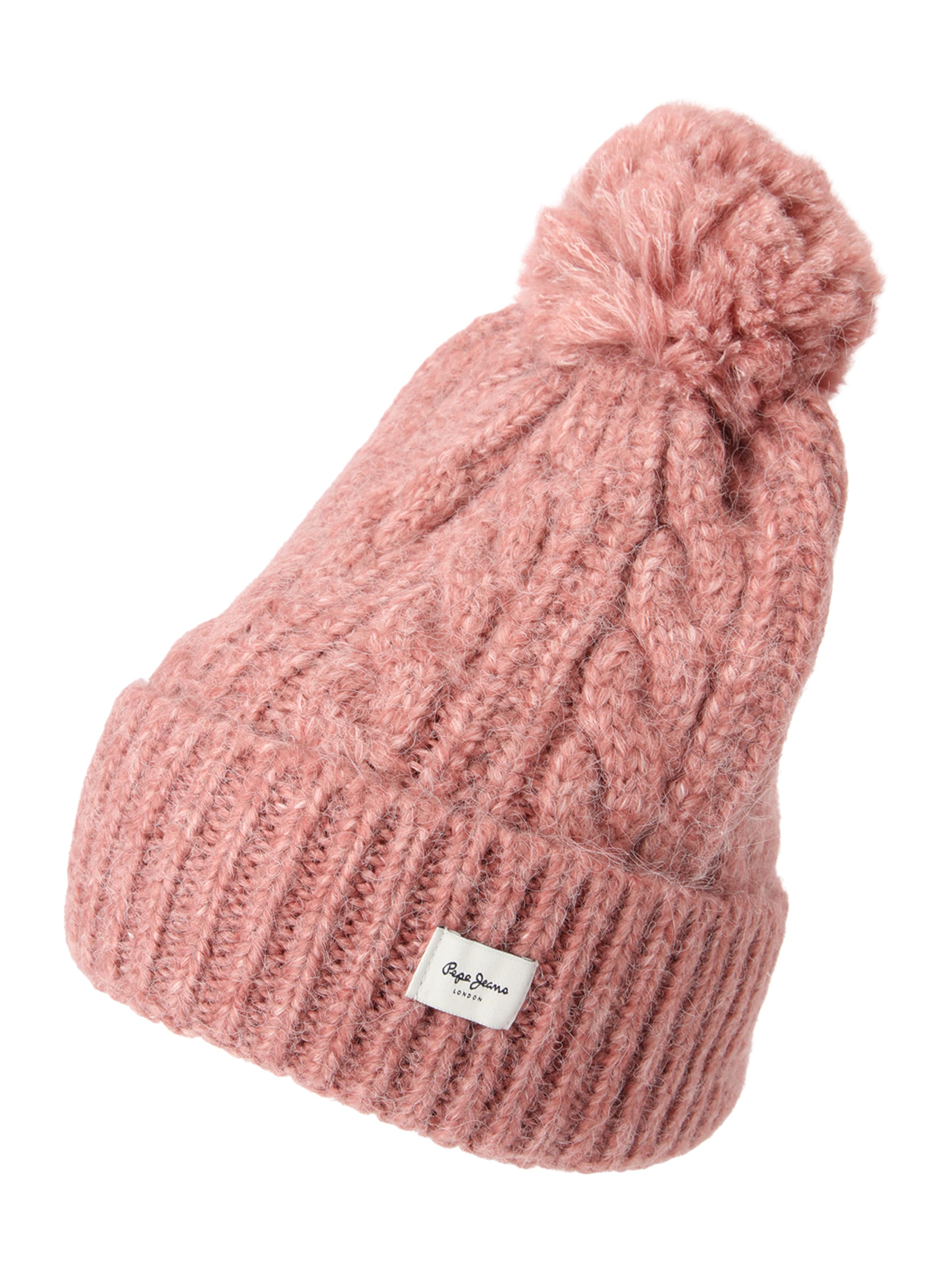 Bonnet 'FIONA' Pepe Jeans en rose : devant