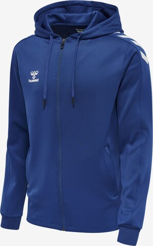 Hummel Athletic Zip-Up Hoodie in Blue