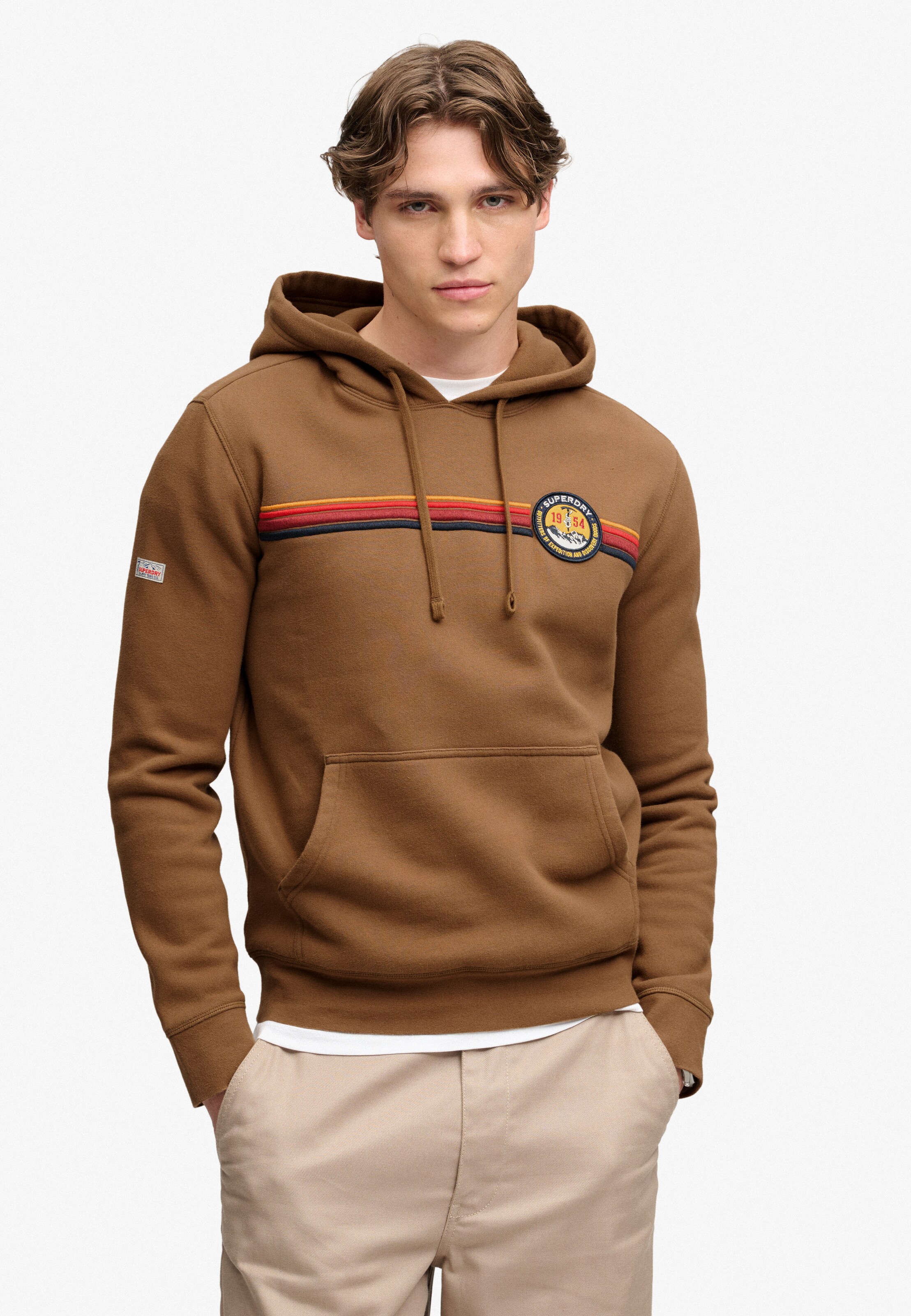Superdry & Co Sweatshirt in Bruin: voorkant
