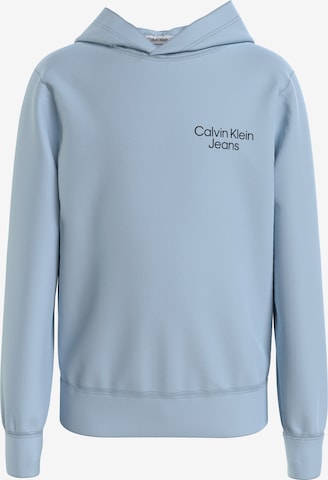 Sweat Calvin Klein Jeans en bleu : devant