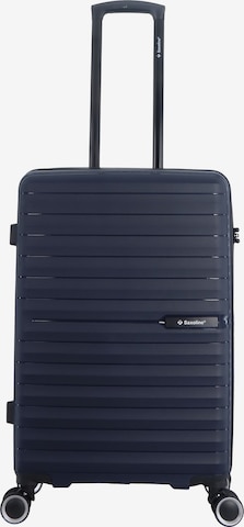Saxoline Hartschalenkoffer 'Fiesta Medium' in Blau: Vorderseite