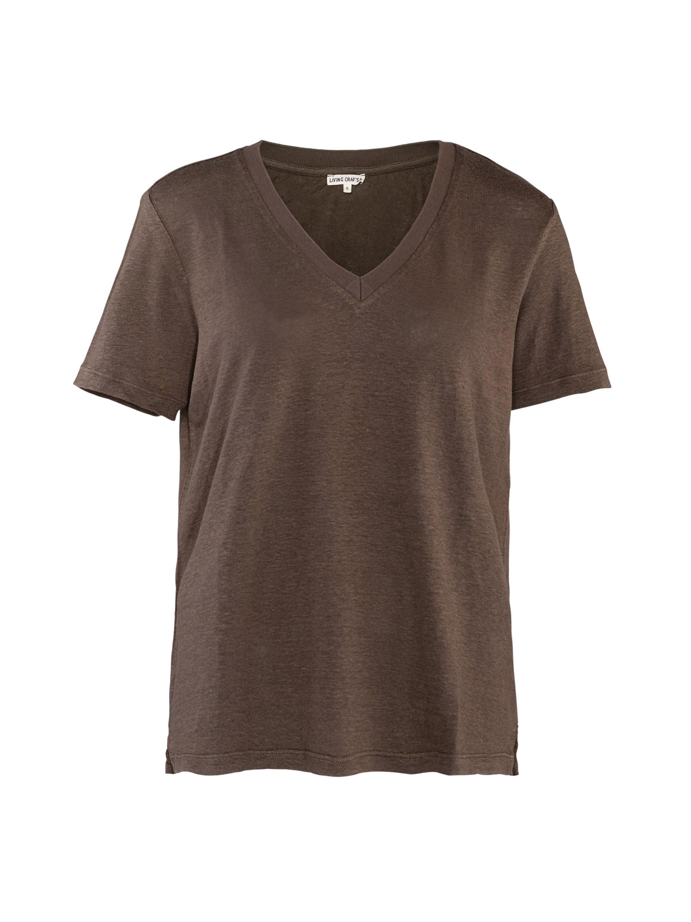 Living Crafts Shirt 'TALIDA' in Brown: front
