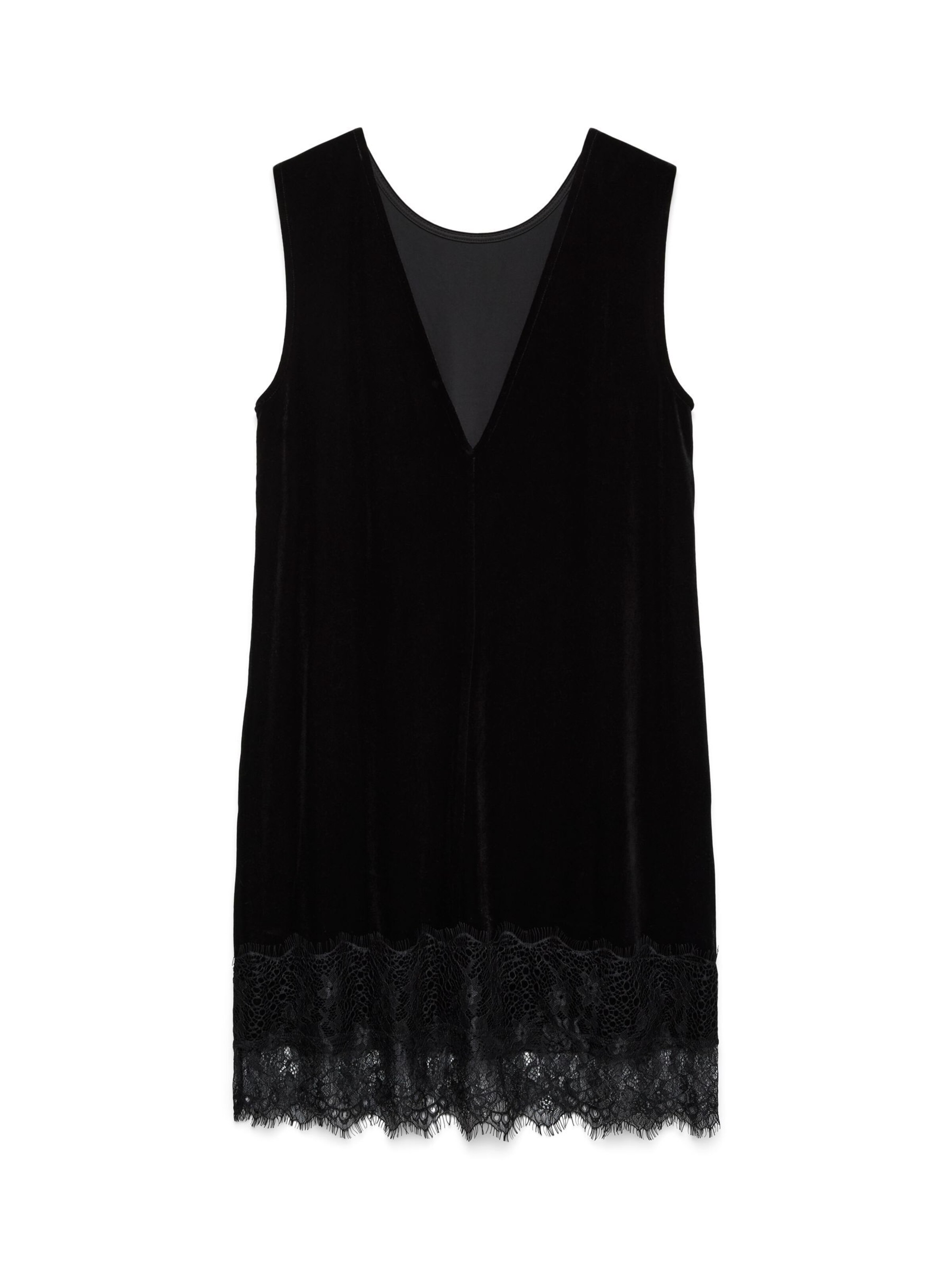 VERO MODA - Vestido de gala en negro: frente
