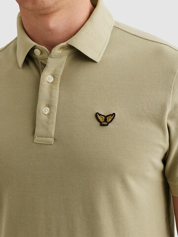 T-Shirt 'Polo shirt with garment-dye wash and tailwing logo' PME Legend en vert