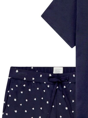 SCHIESSER Pyjama 'Mix & Relax' in Blauw