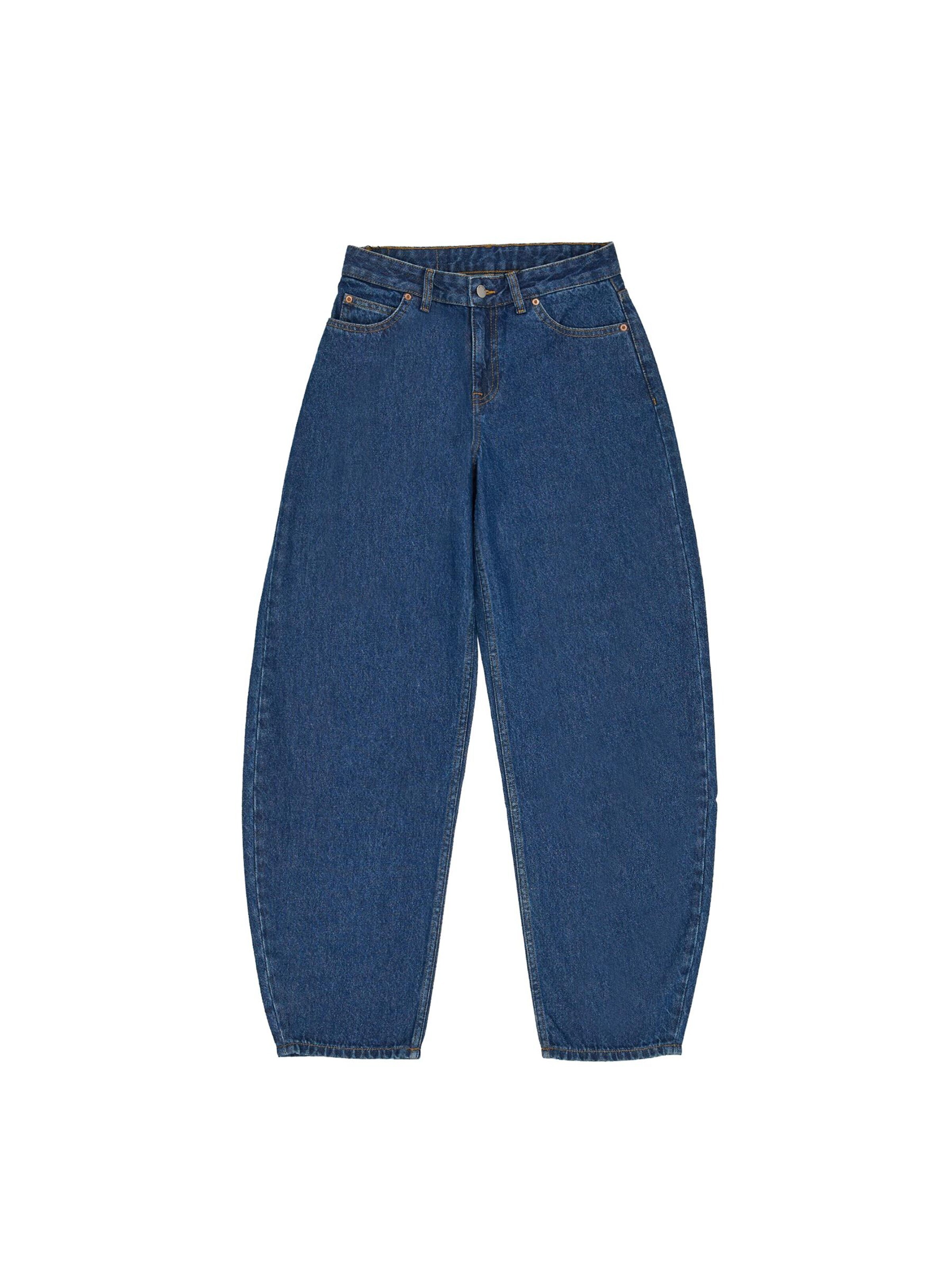 Dr. Denim Jeans 'Nanci Mid Barrel'‌‌‌‌‌‌ in Blau: Vorderseite
