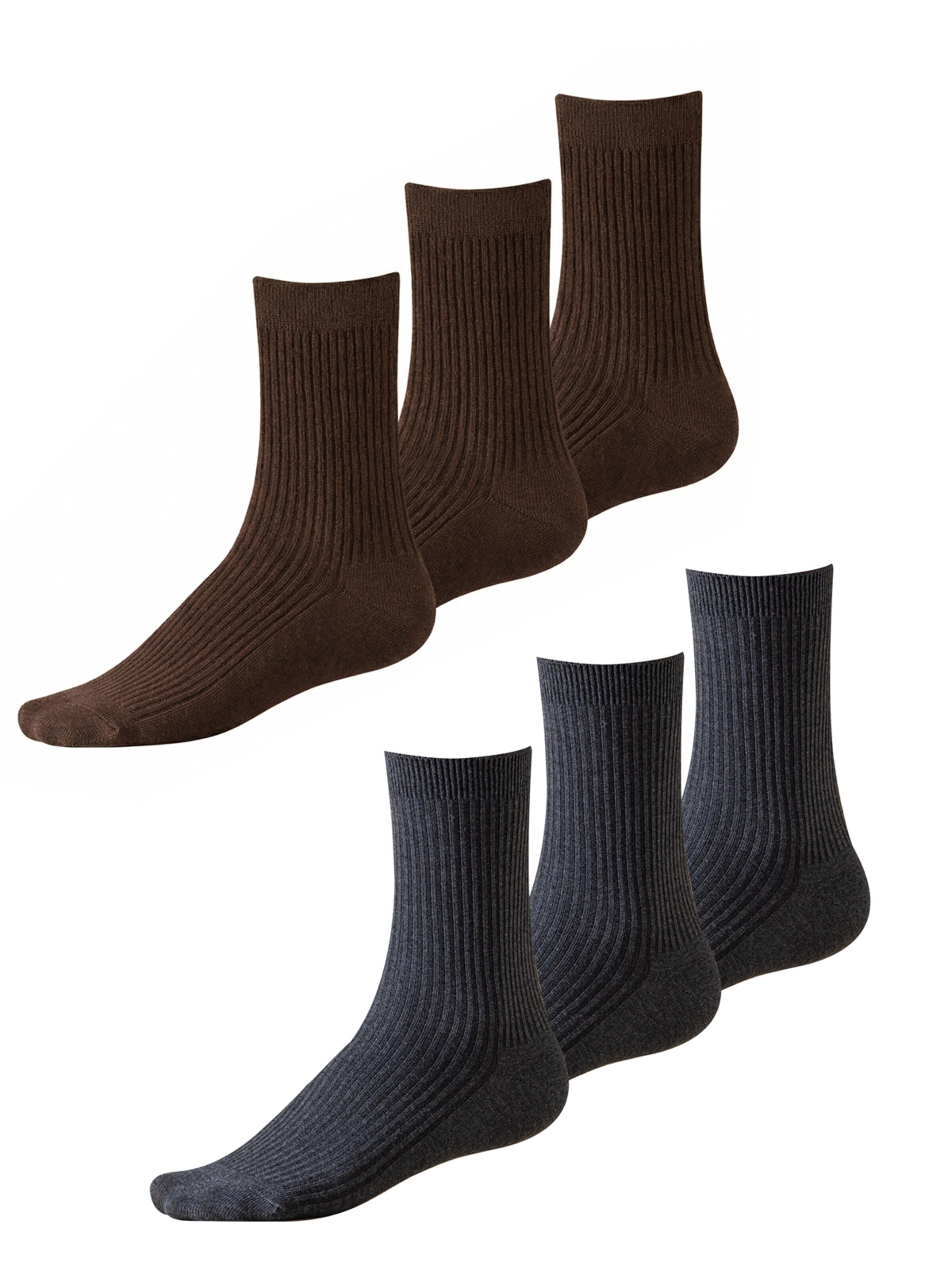 Millo Socks 'Cosy Steps Mix' in Grey: front