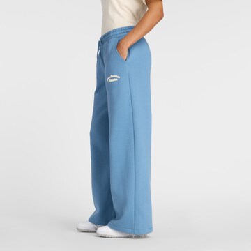 new balance Wide leg Broek 'Linear Heritage' in Blauw