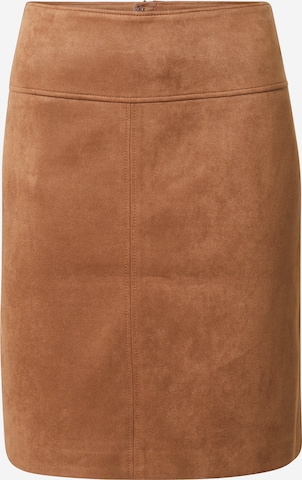 COMMA Slim fit Skirt in Brown: front