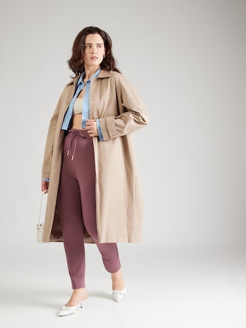 ONLY Carmakoma Конический (Tapered) Штаны 'CARGOLDTRASH' в Коричневый