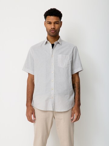 PADDOCKS Regular Fit Hemd in Grau: Vorderseite